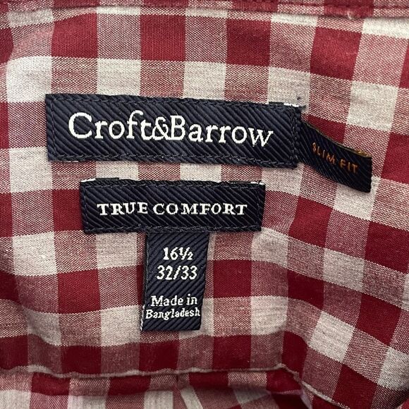 Men's Croft & Barrow True Comfort Slim-Fit Easy-Care Stretch Button-Down Shirt - Picture 7 of 9